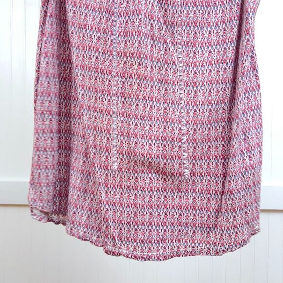 Lila Rose Women's Sleeveless Blouse Colorful Crinkle V-Neck Top Size 1X - Picture 4 of 8